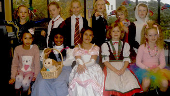 Year 4 students dressed as their favourite book characters.
