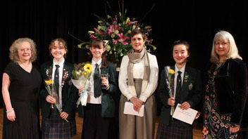 Junior Prize winners: Louisa Boyer, Freya McKeich and Valerie Howe