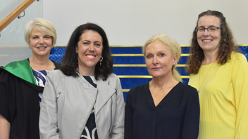Principal Narelle Umbers, Sarah Meikle, Siobhan Bulfin & Board Chair, Cheryl Middelkoop (absent Mary-Annette Hay)