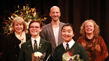 Junior Performers with Kim New, Andrew Thomson and Director of Music, Marian Campbell