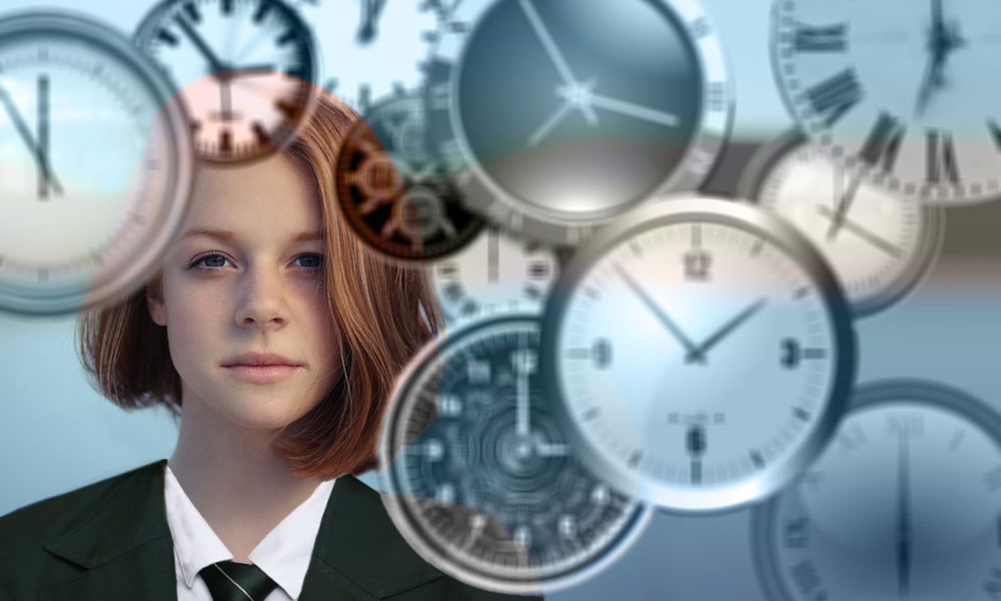 Girl And Clocks 2